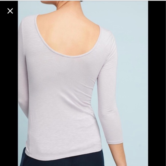 Anthropologie Ballerina Layering Top Blue NWT Md - Picture 4 of 7